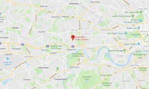 Guitar lessons west London travel map